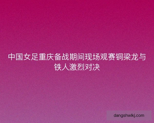 中国女足重庆备战期间现场观赛铜梁龙与铁人激烈对决